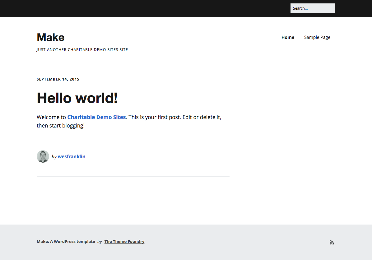 Make screenshot | Charitable Make screenshot