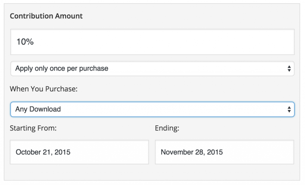 Creating a contribution rule with Charitable Easy Digital Downloads Connect