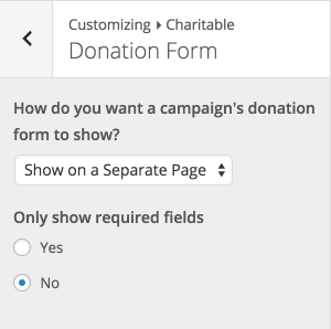 Donation Form Customizer