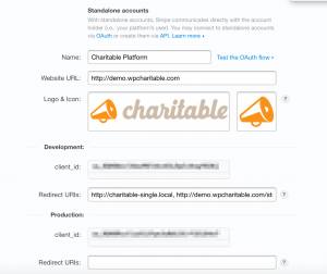 Screenshot of the platform configuration settings in Stripe