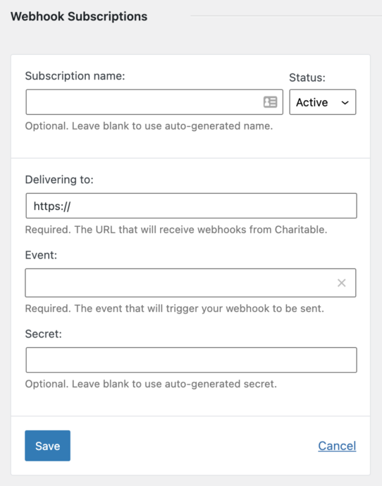 Creating-a-new-webhook-subscription | Charitable