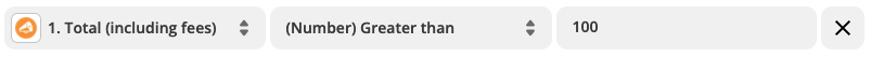 Only-add-donors-who-donated-more-than-100 | Charitable