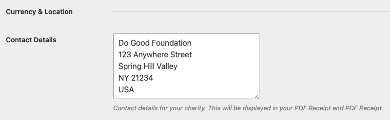 Contact-Details-setting- | Charitable
