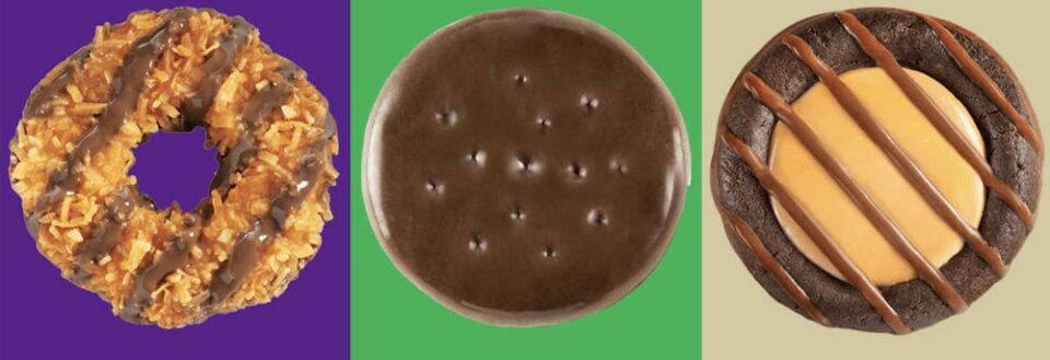 The Cookies available on the Girl Scouts website.