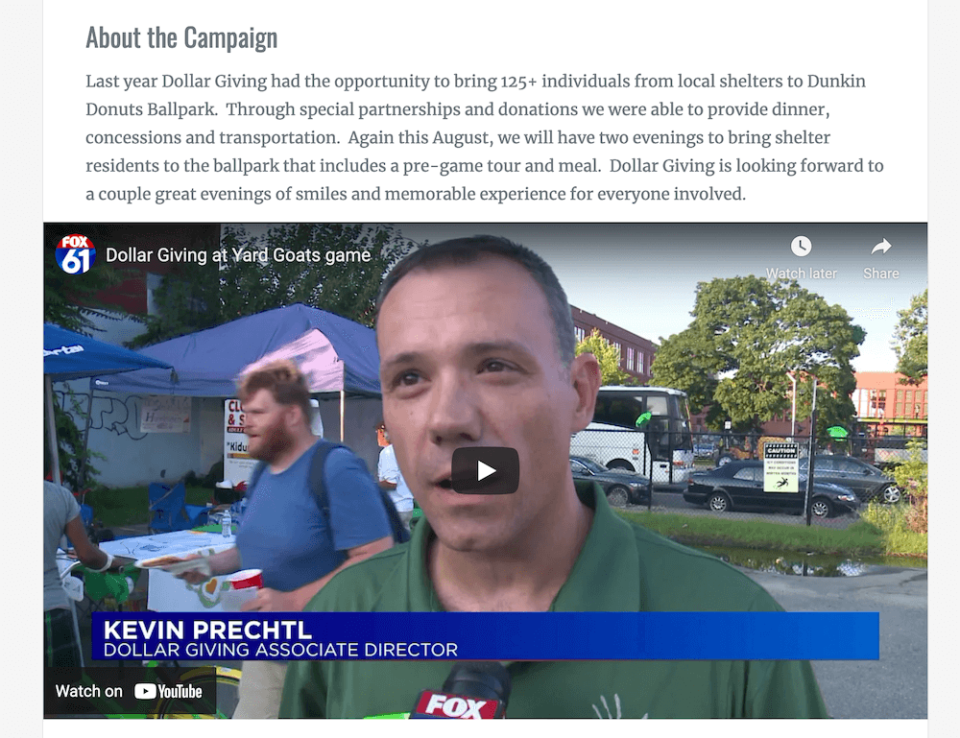 humanitarian-stories | Charitable A website showing a story for a beneficiary.