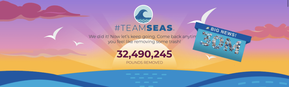 The #TeamSeas website