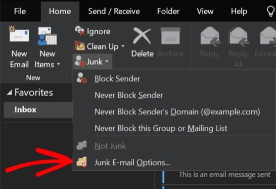 Junk Email Options - WPForms | Charitable