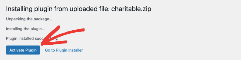 Activate charitable plugin | Charitable Activate charitable plugin