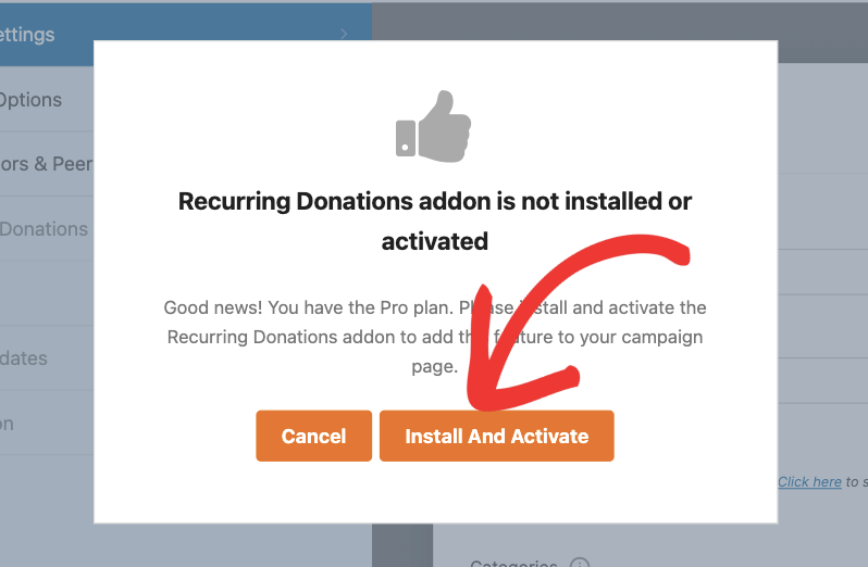 Install and activate the recurring donations addon | Charitable Install and activate the recurring donations addon