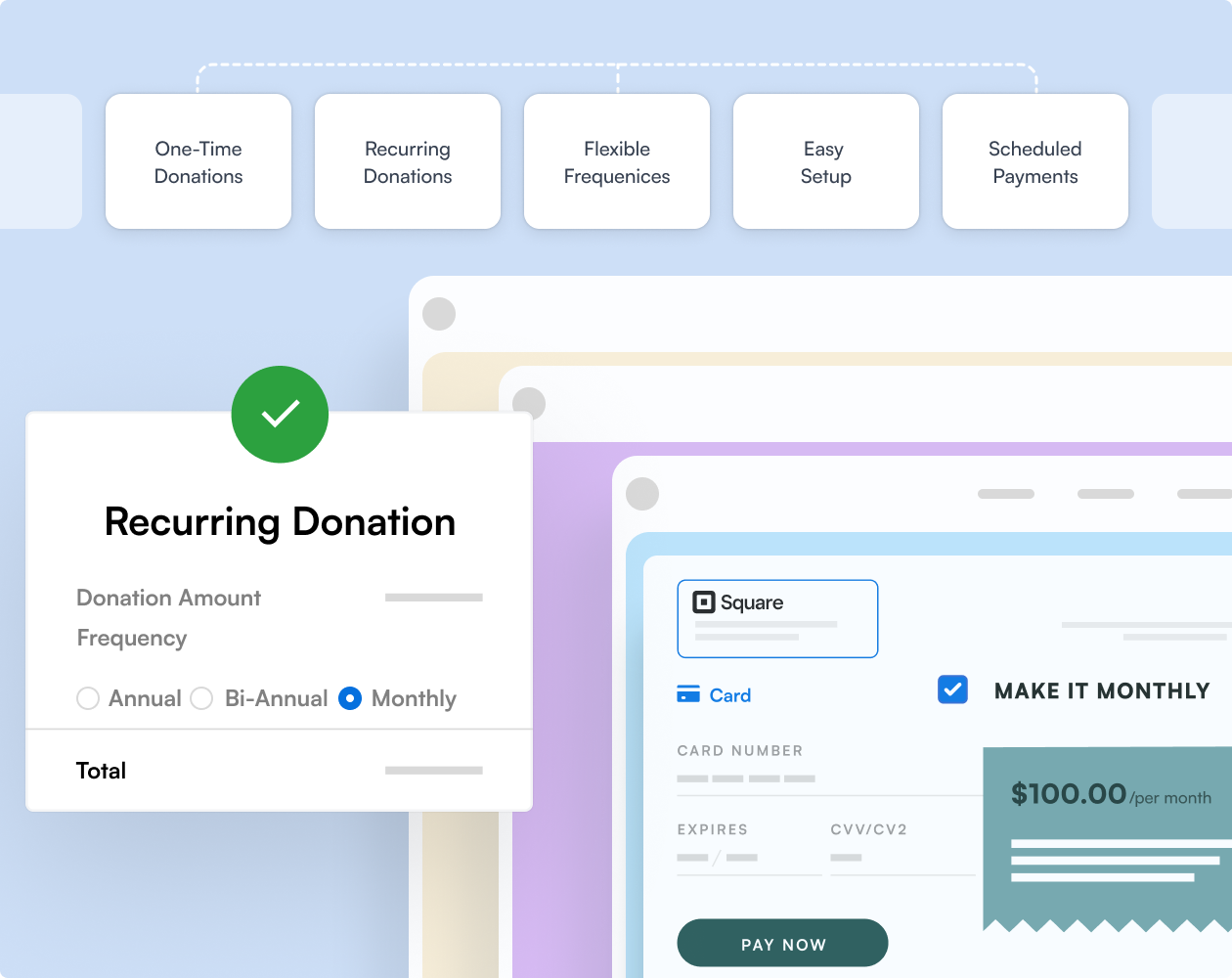 Square recurring payments | Charitable Square recurring payments