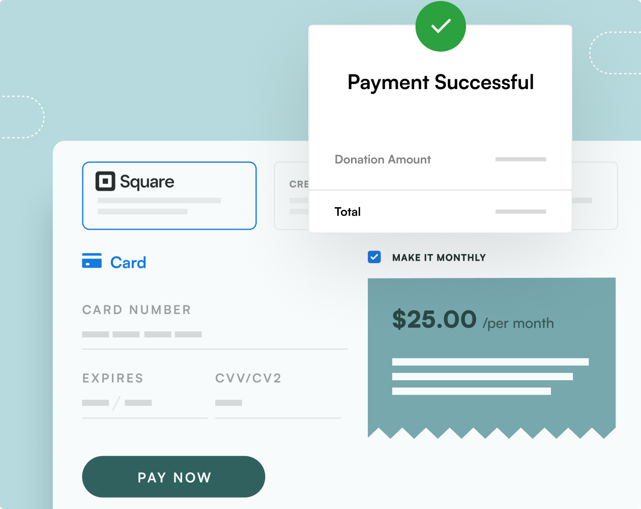 Square credit card payment | Charitable Square credit card payment