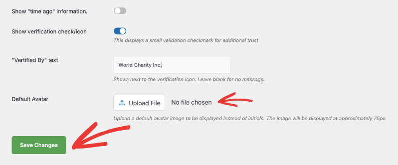 Verified badge in DonorTrust