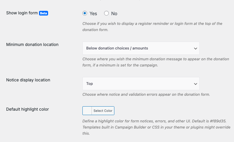 charitable-general-settings-login-form | Charitable Charitable-general-settings-login-form