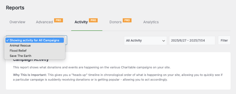 Charitable reports available | Charitable Charitable reports available