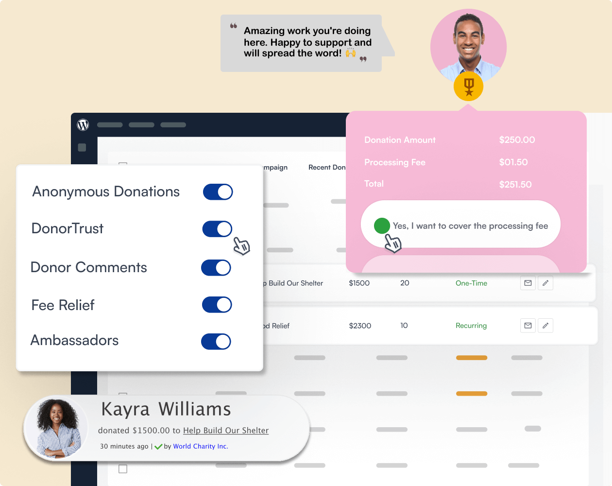 More features with Charitable | Charitable More features with Charitable