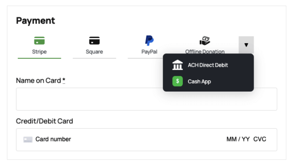 New payment ui | Charitable New payment ui