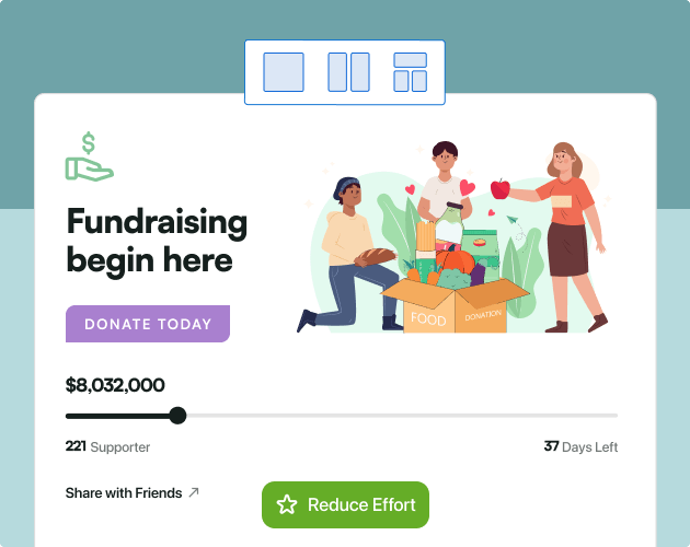 Progress bar and goal feature | Charitable Progress bar and goal feature
