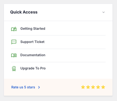 Quick access