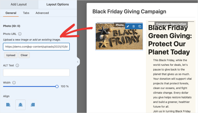 Black friday campaign image | Charitable Black friday campaign image
