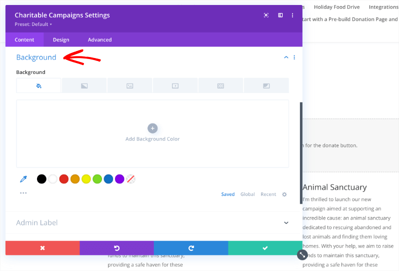 Charitable campaigns background in divi | Charitable Charitable campaigns background in divi