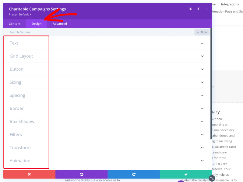 Charitable search options in divi campaigns | Charitable Charitable search options in divi campaigns