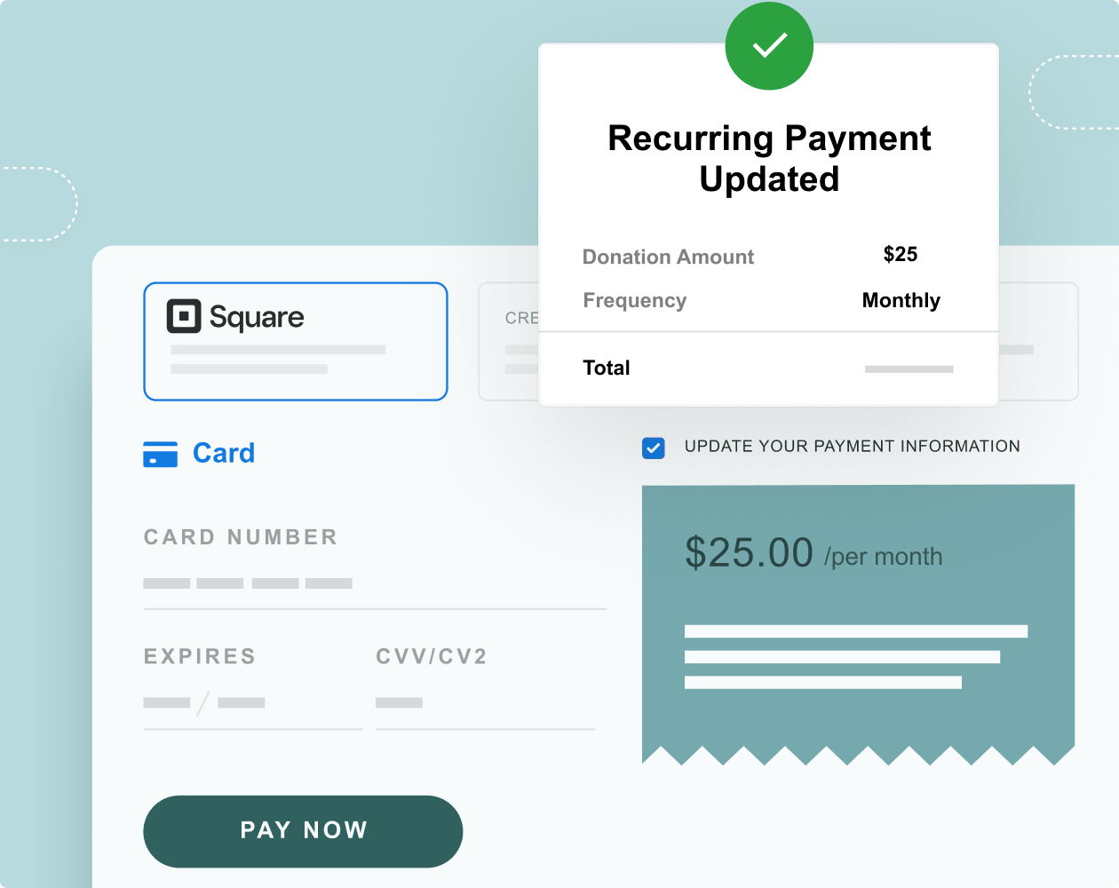 update payment feature