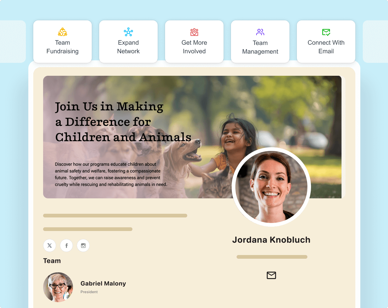 Animal rescue fundraising feature