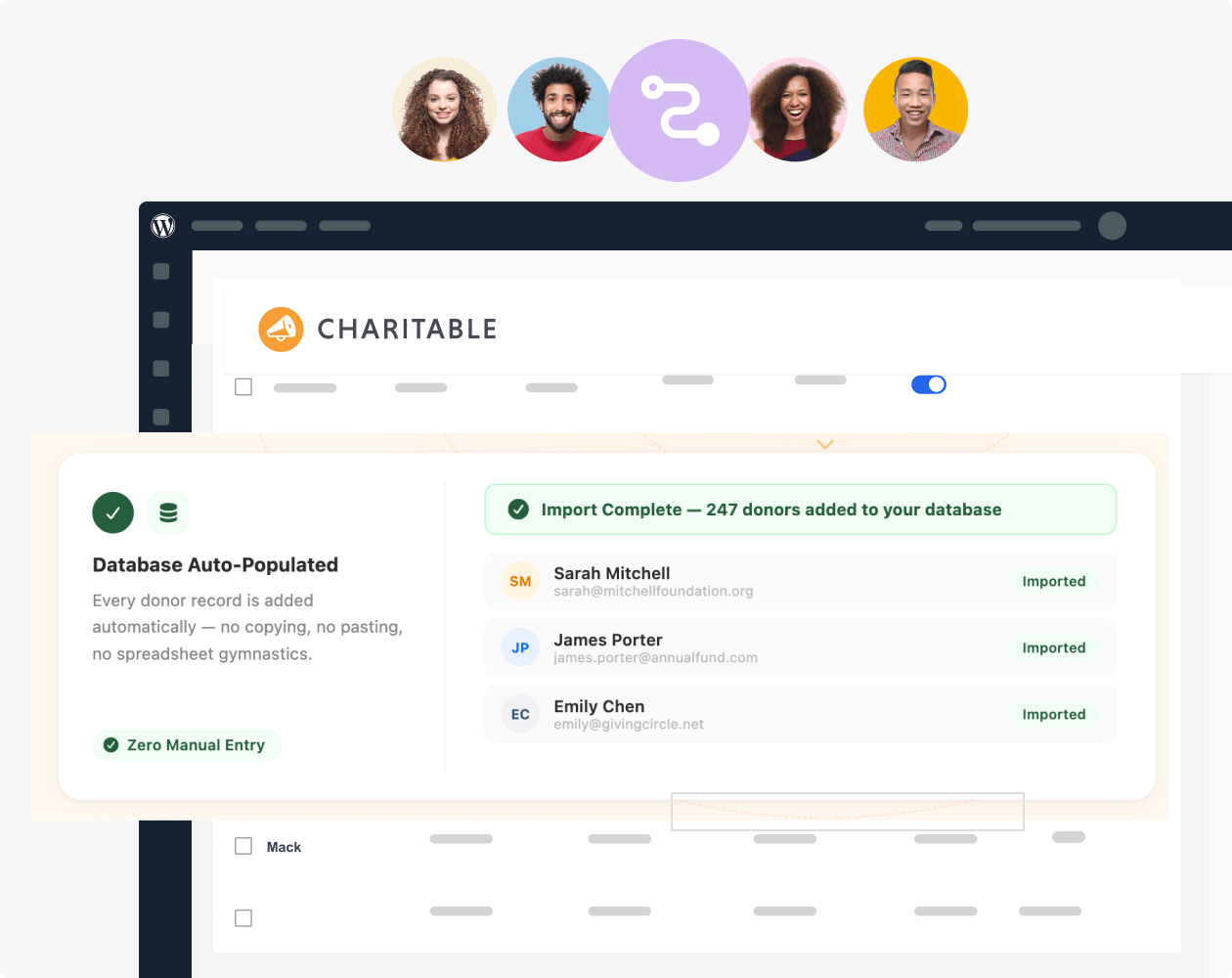 Database auto populated