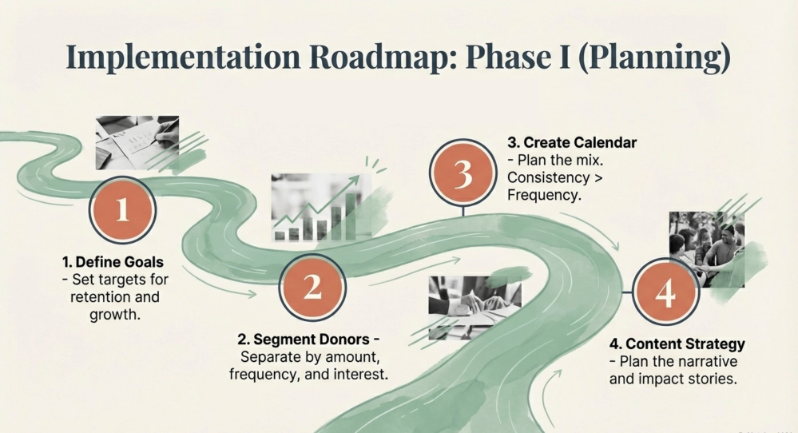Donation engagement phase strategy