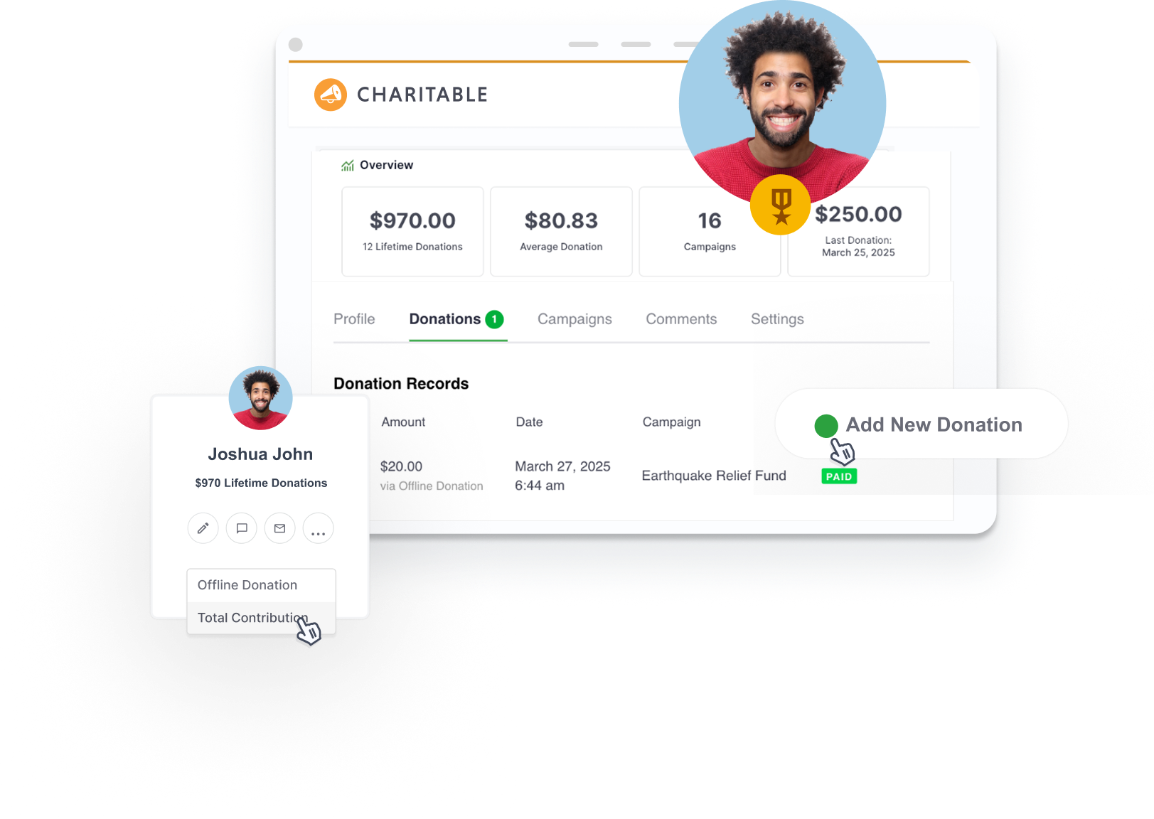 Offline donation feature | Charitable Offline donation feature