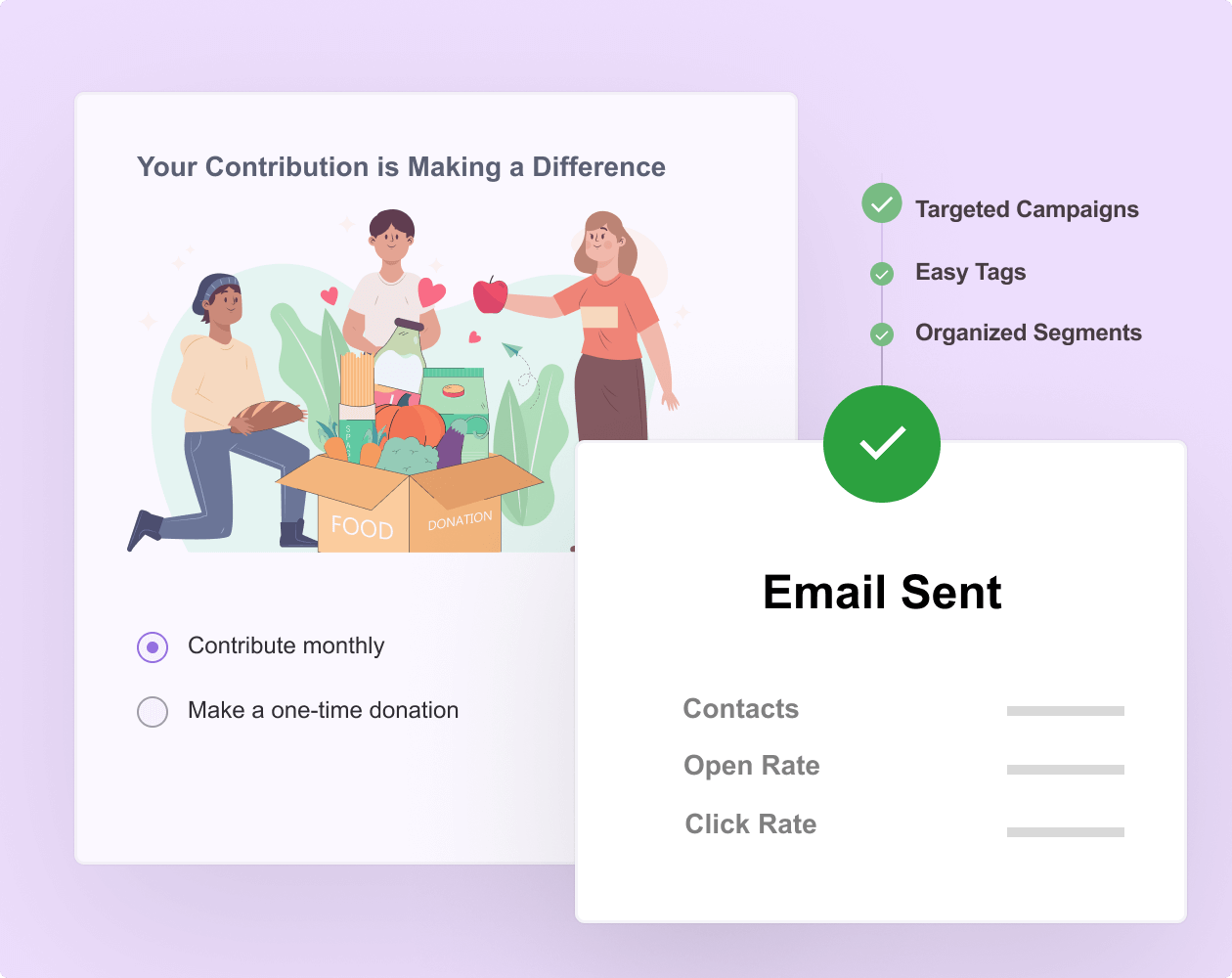 tags and segments feature | Charitable tags and segments feature