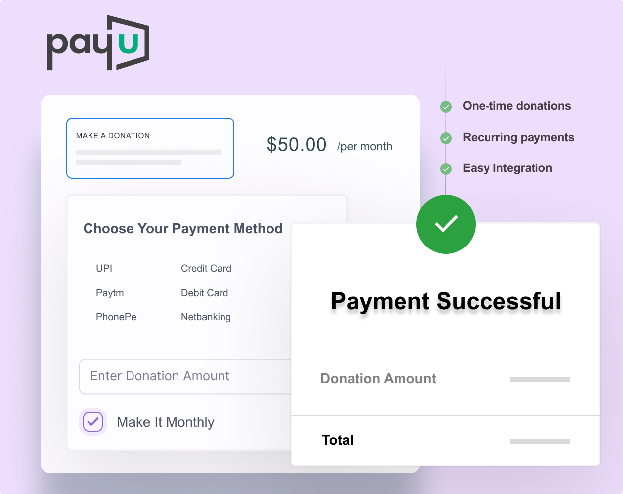 PayU payment methods