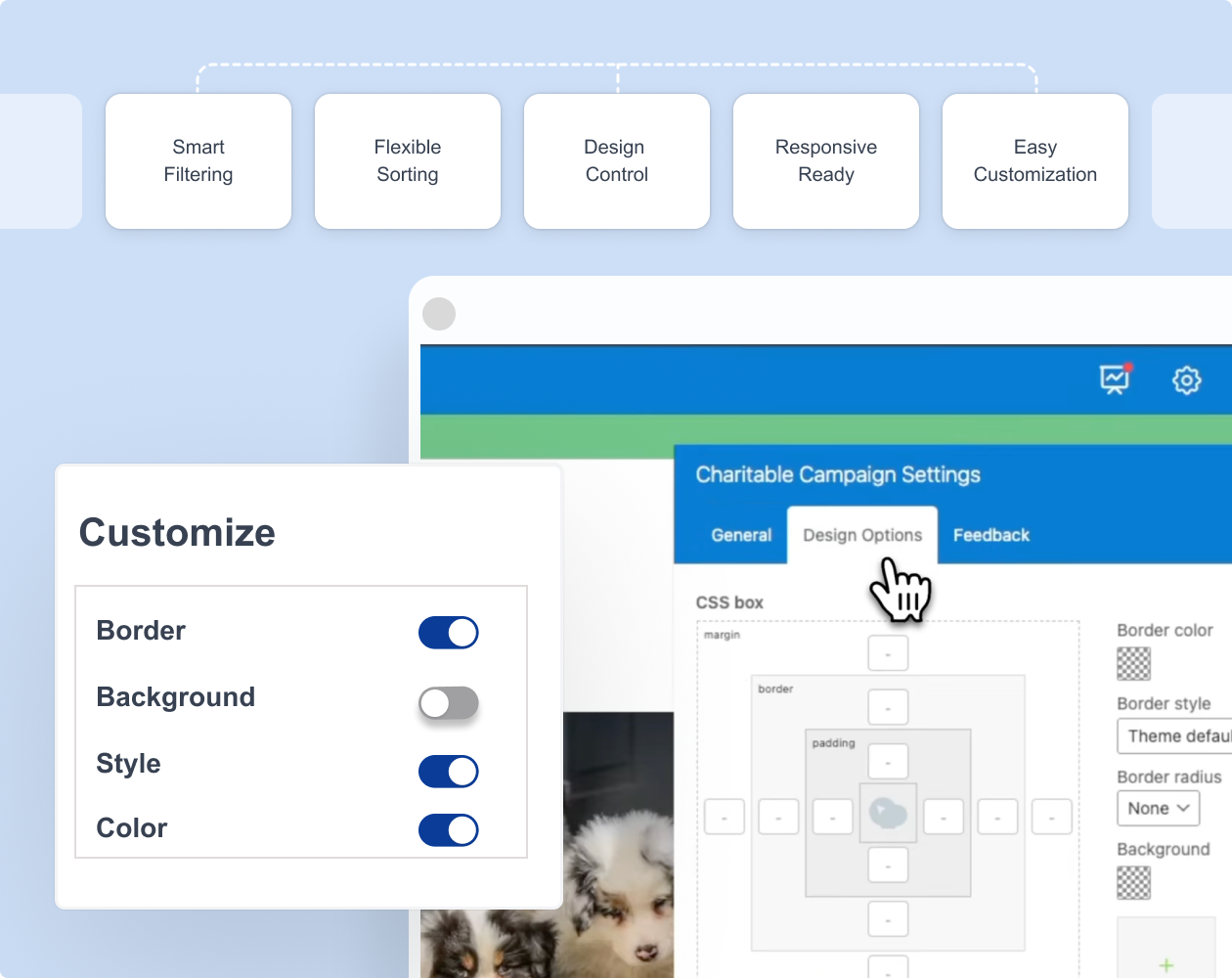 WPBakery customization options