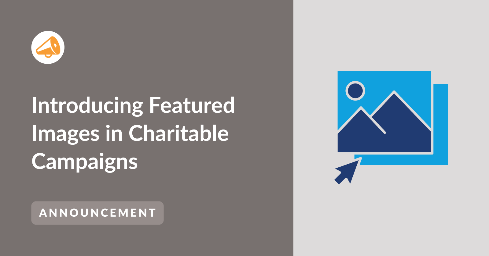 Introducing featured image in charitable campaigns