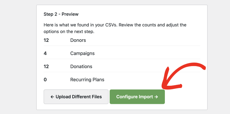 Donorbox step 2 configure import | Charitable Donorbox step 2 configure import