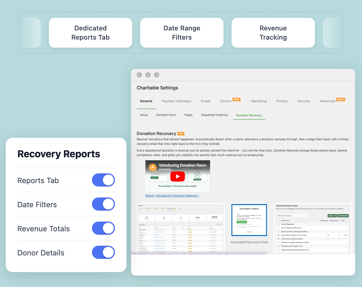 Recover Tracking Donation Recovery for WordPress - Bring Back Donors Who Almost Gave ...
