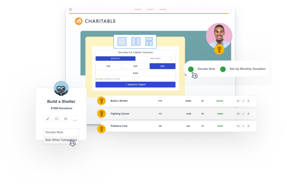Mini donation widget | Charitable Mini donation widget
