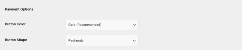 PayPal payment options button