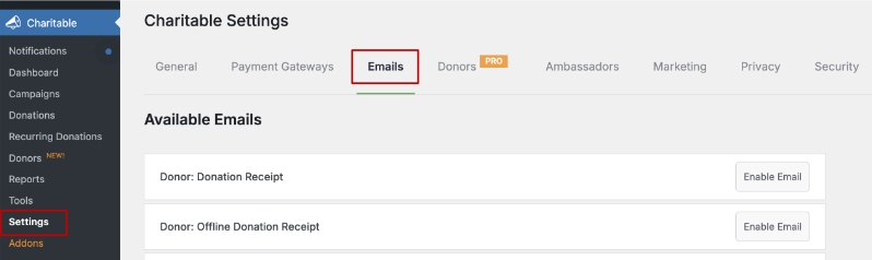Ambassadors emails | Charitable Ambassadors emails