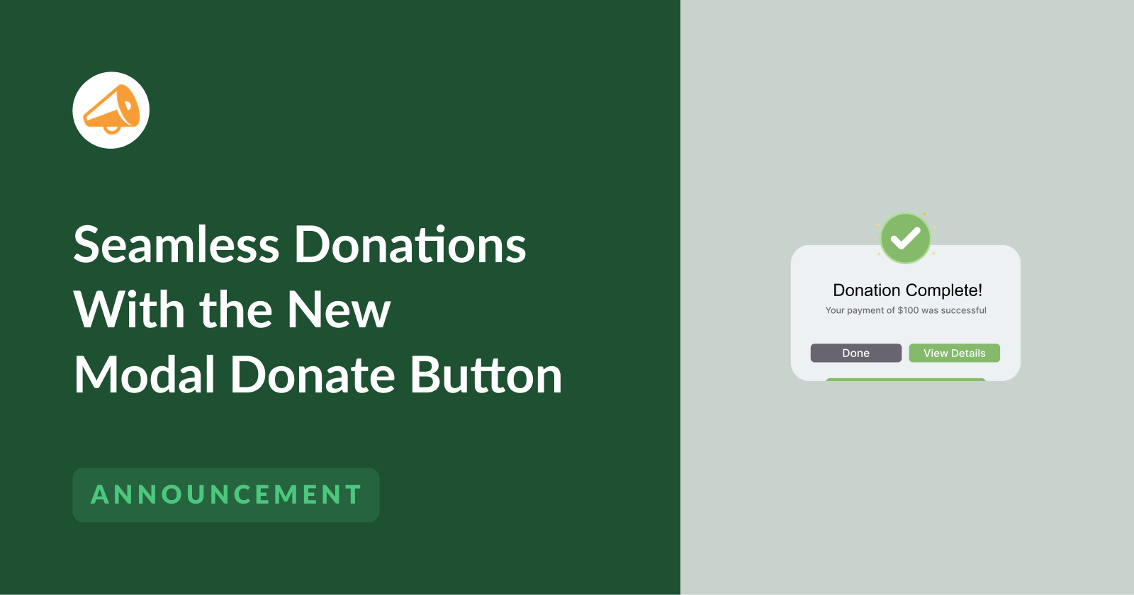 New modal donate button in charitable | Charitable New modal donate button in charitable