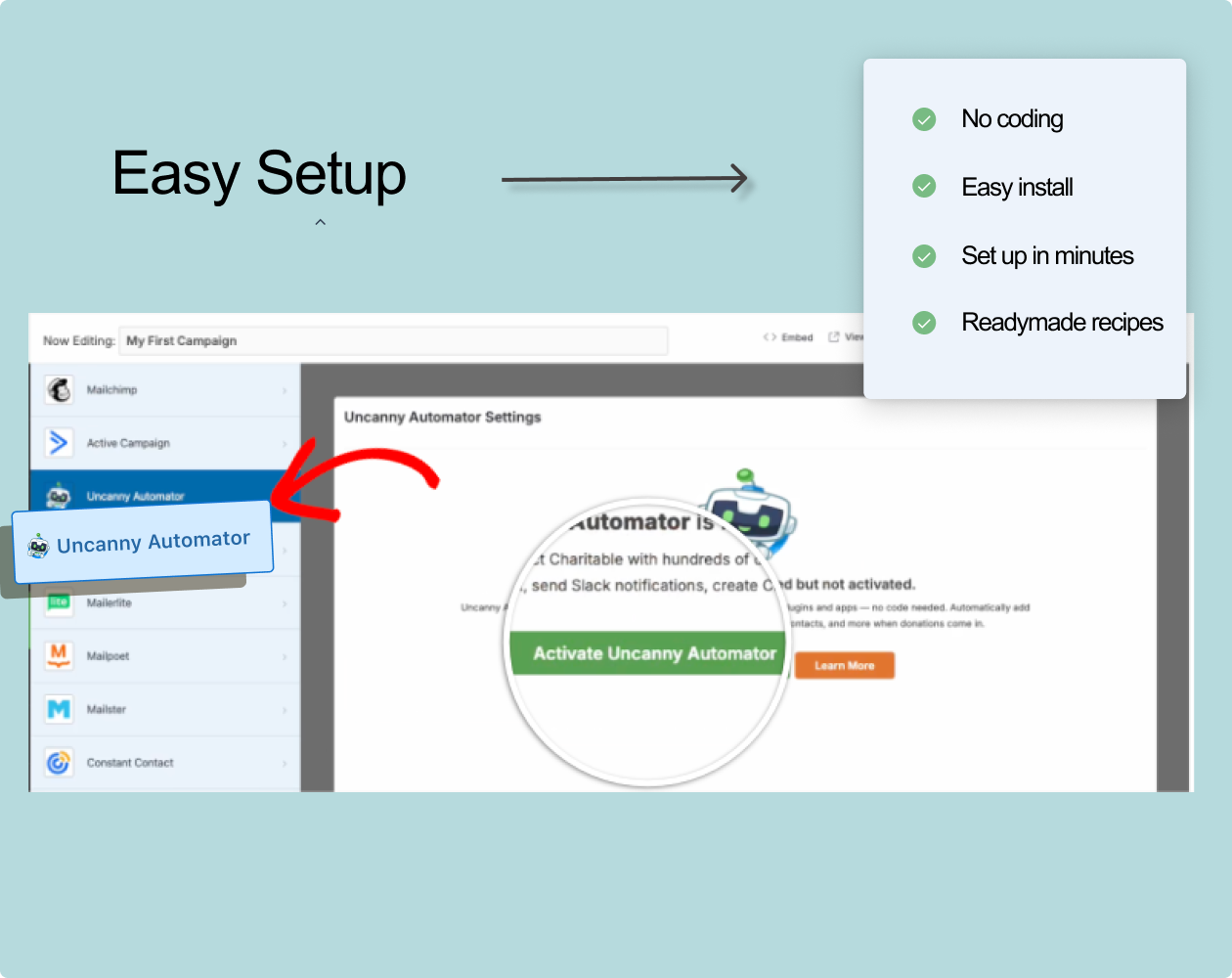 Easy setup uncanny | Charitable Easy setup uncanny