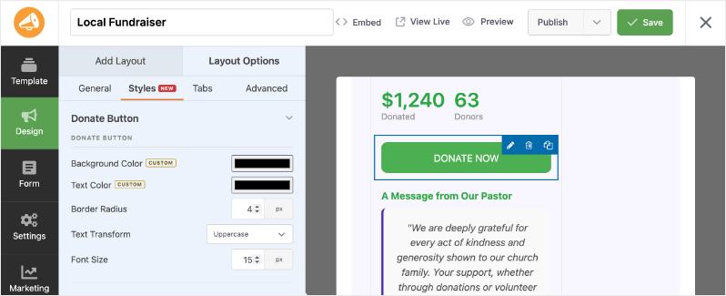 Style button in charitable | Charitable Style button in charitable