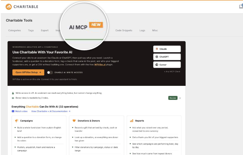 ai mcp in charitable | Charitable ai mcp in charitable